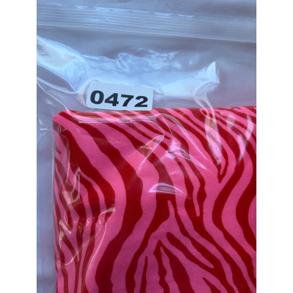 Cabana by Crown & Ivy Pink Red Zebra Print Oversized Fleece Soft Sweatshirt XL - Picture 8 of 8